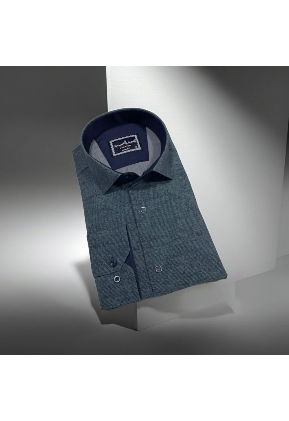 Slim Fit Uzun Kol Desenli Erkek Gömlek 3GMK312465003 - Giovanni Fratelli