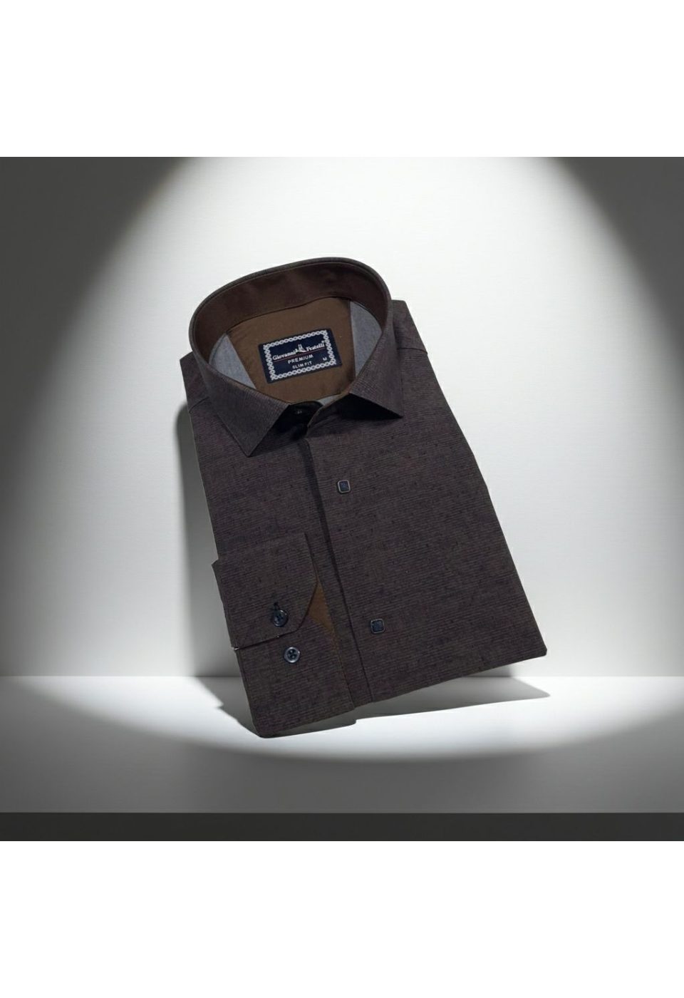 Slim Fit Uzun Kol Desenli Erkek Gömlek 3GMK312465004 - Giovanni Fratelli