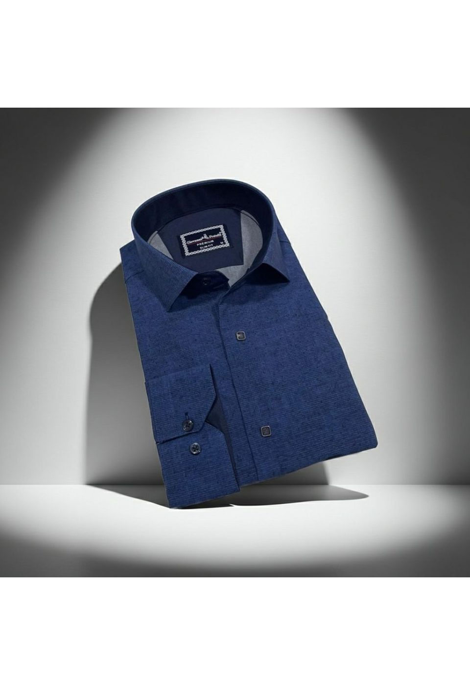 Slim Fit Uzun Kol Desenli Erkek Gömlek 3GMK312465005 - Giovanni Fratelli