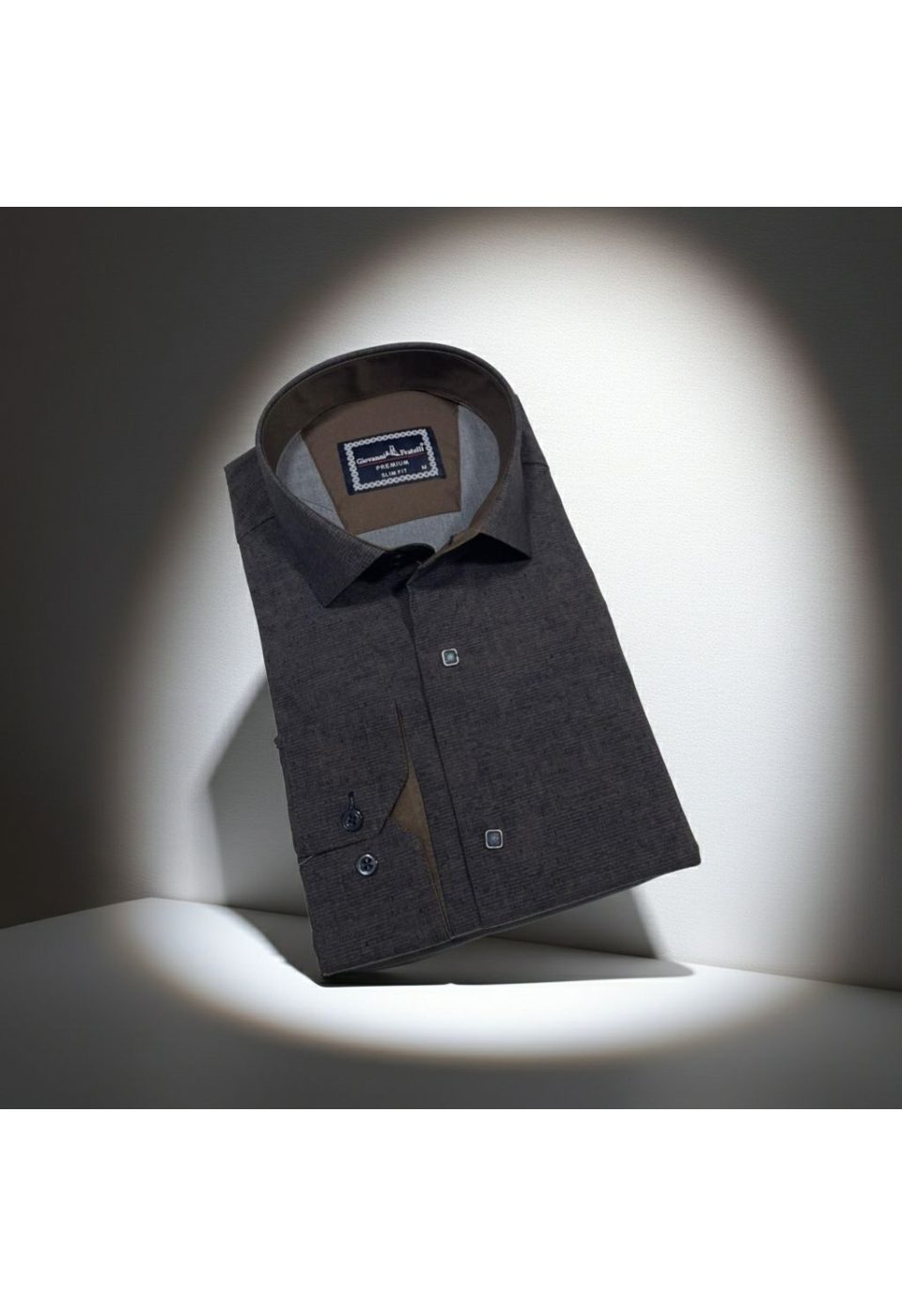 2465 CR KOT 006 Slim Fit Uzun Kol Desenli Erkek Gömlek 3GMK312465006 - Giovanni Fratelli