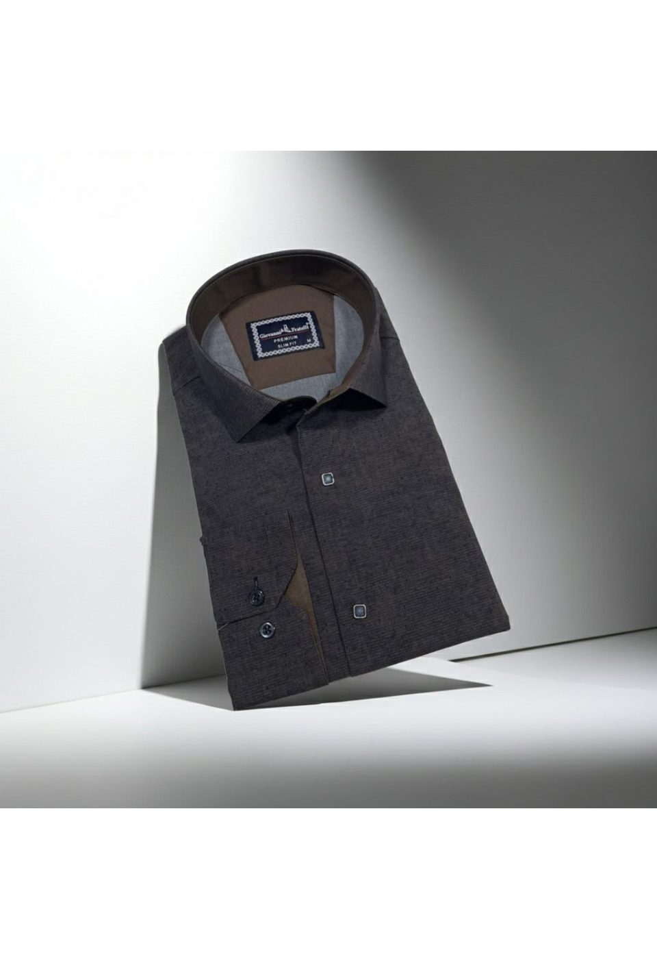 2465 CR KOT 006 Slim Fit Uzun Kol Desenli Erkek Gömlek 3GMK312465006 - Giovanni Fratelli