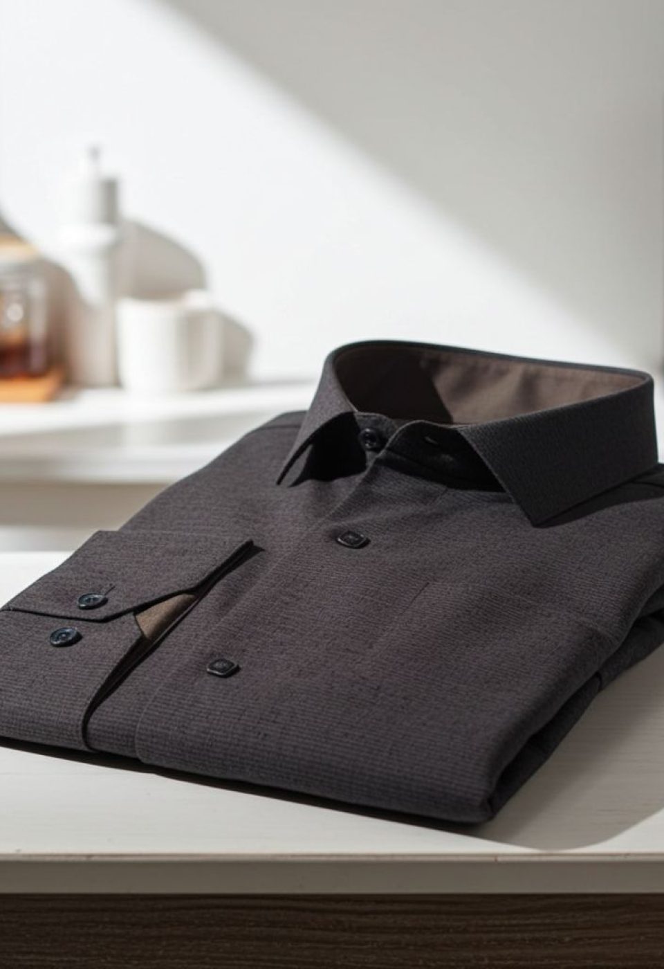 Slim Fit Uzun Kol Desenli Erkek Gömlek 3GMK312465006