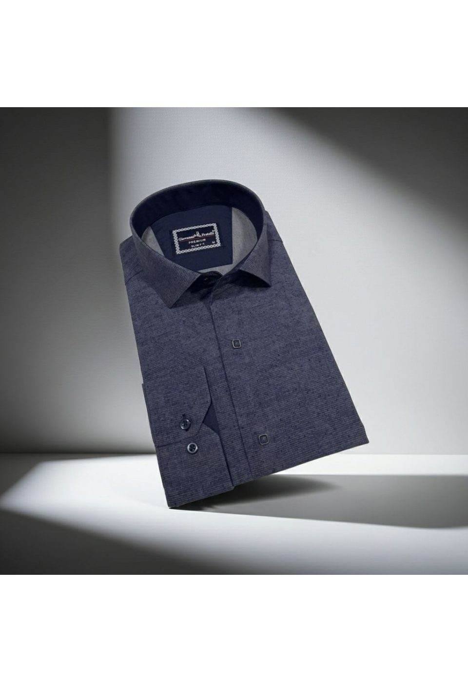 2465 CR KOT 008 Slim Fit Uzun Kol Desenli Erkek Gömlek 3GMK312465008 - Giovanni Fratelli