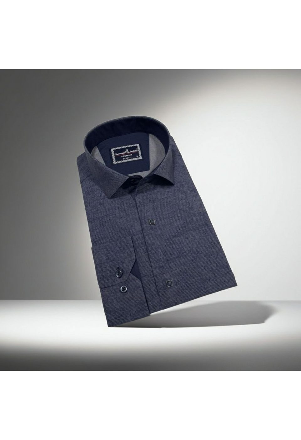 2465 CR KOT 008 Slim Fit Uzun Kol Desenli Erkek Gömlek 3GMK312465008 - Giovanni Fratelli