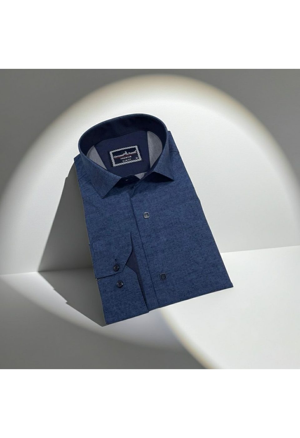 2465 CR KOT 011 Slim Fit Uzun Kol Desenli Erkek Gömlek 3GMK312465011 - Giovanni Fratelli