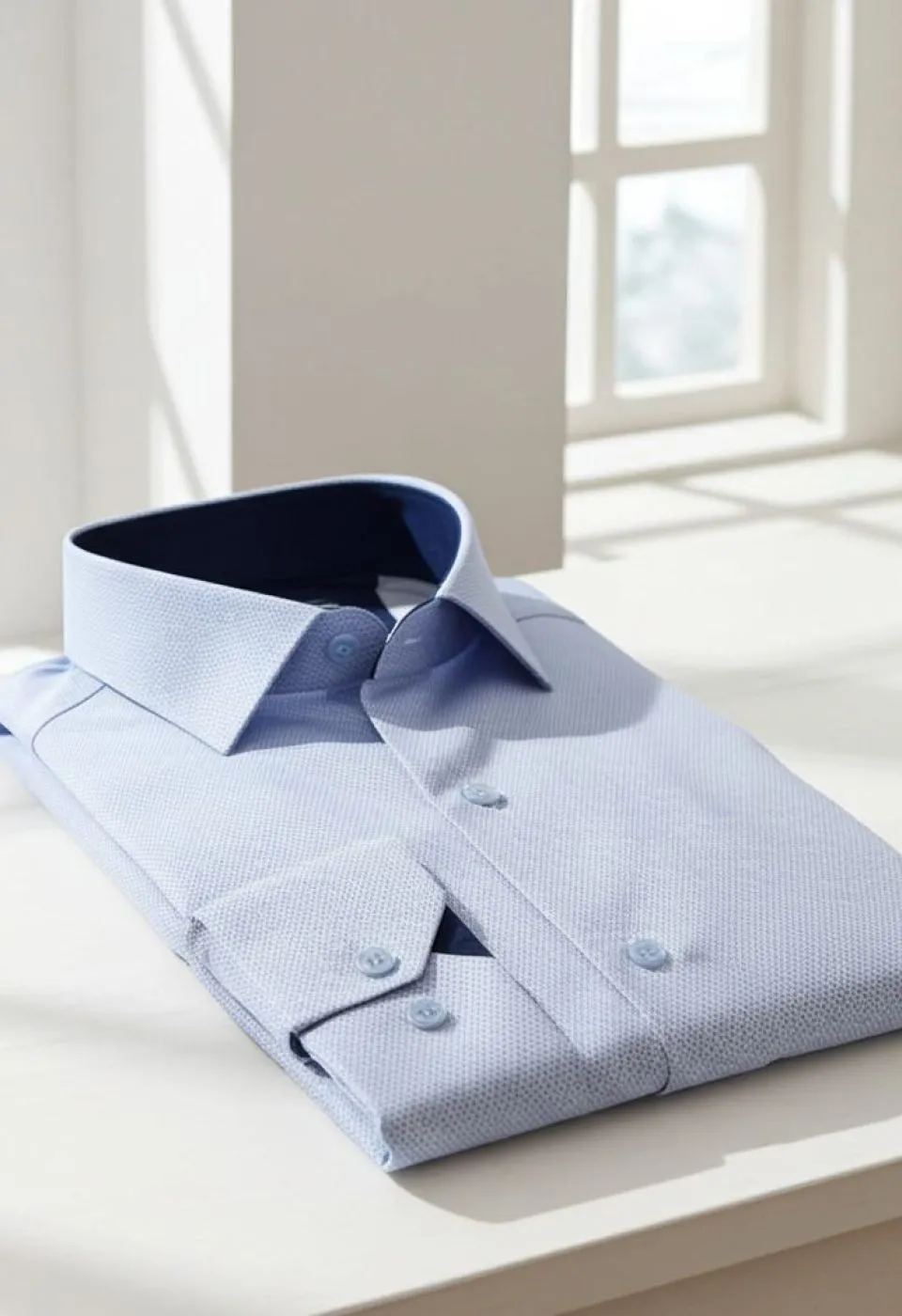 Slim Fit Uzun Kol Desenli Saten Gömlek3GMK312469003