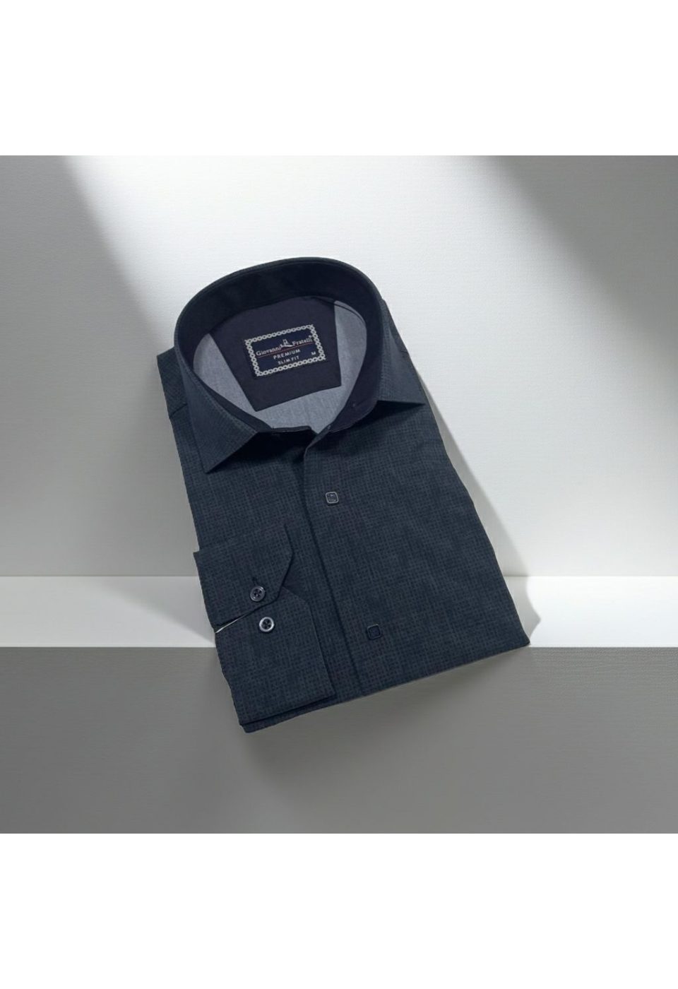 Slim Fit Uzun Kol Desenli Erkek Gömlek 3GMK312470002 - Giovanni Fratelli
