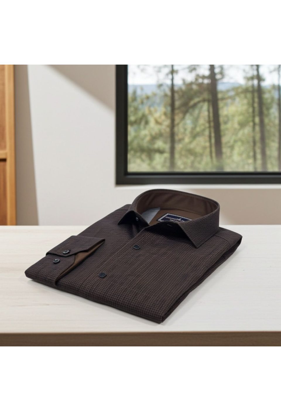 Slim Fit Uzun Kol Desenli Erkek Gömlek 3GMK312470006 - Giovanni Fratelli