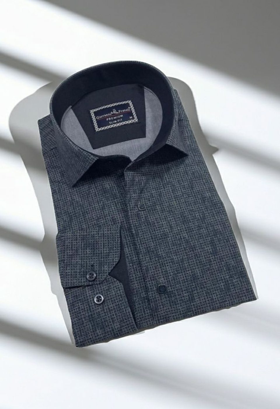 Slim Fit Uzun Kol Desenli Erkek Gömlek 3GMK312470007 Slim Fit Uzun Kol Desenli Erkek Gömlek 3GMK312470007