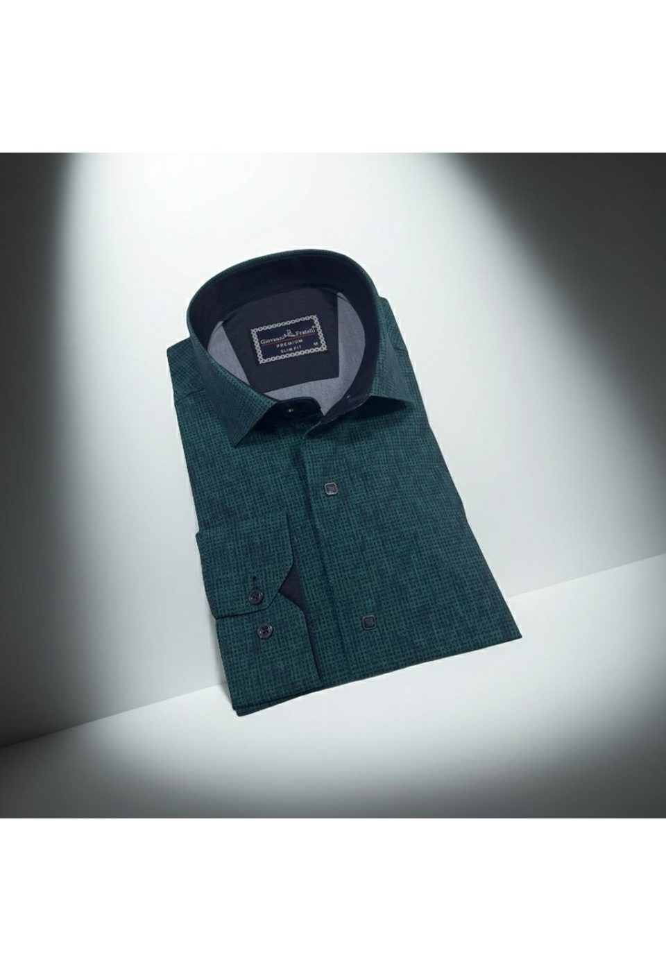 2470 CR KOT 008 Slim Fit Uzun Kol Desenli Erkek Gömlek 3GMK312470008 - Giovanni Fratelli