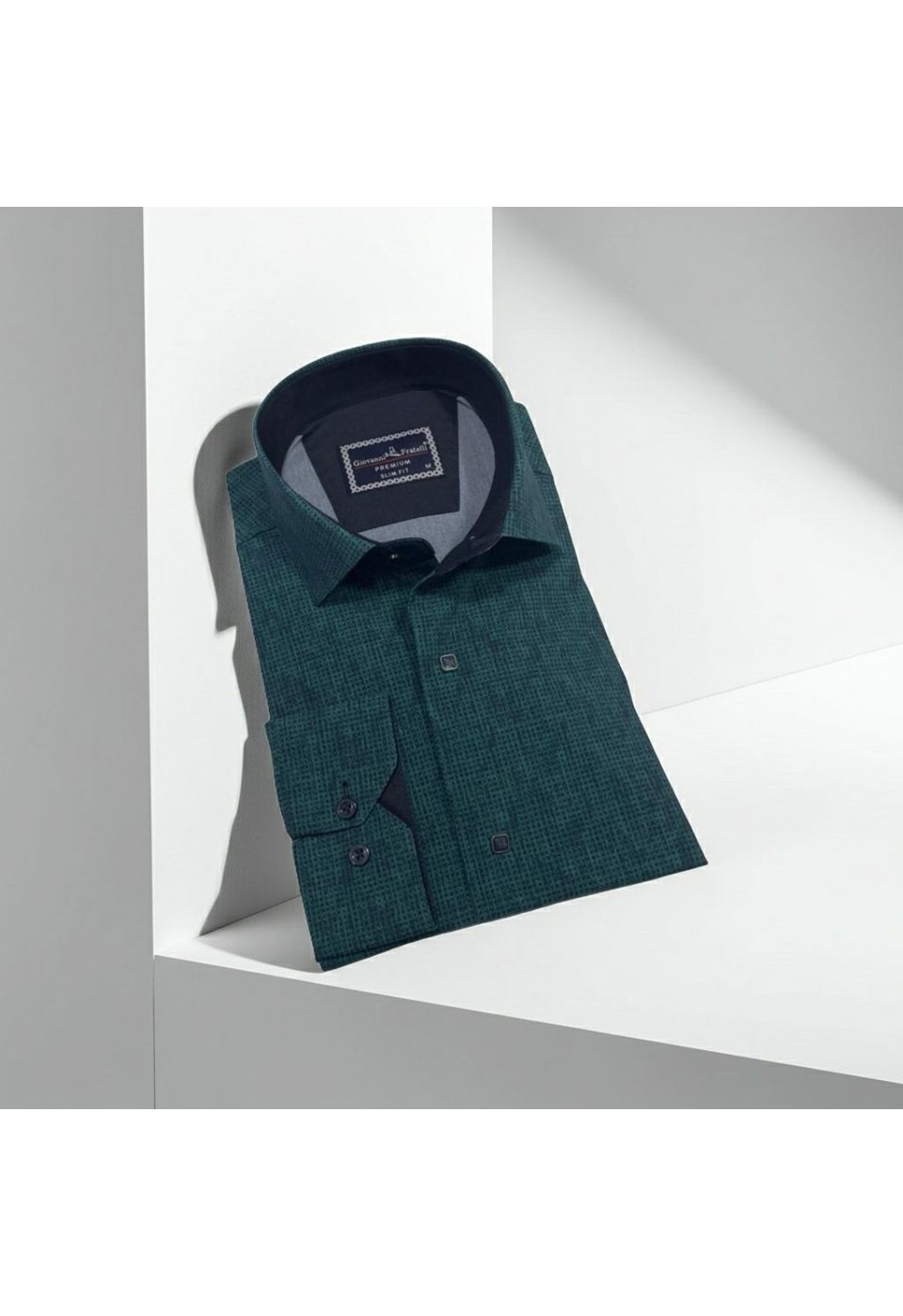 2470 CR KOT 008 Slim Fit Uzun Kol Desenli Erkek Gömlek 3GMK312470008 - Giovanni Fratelli