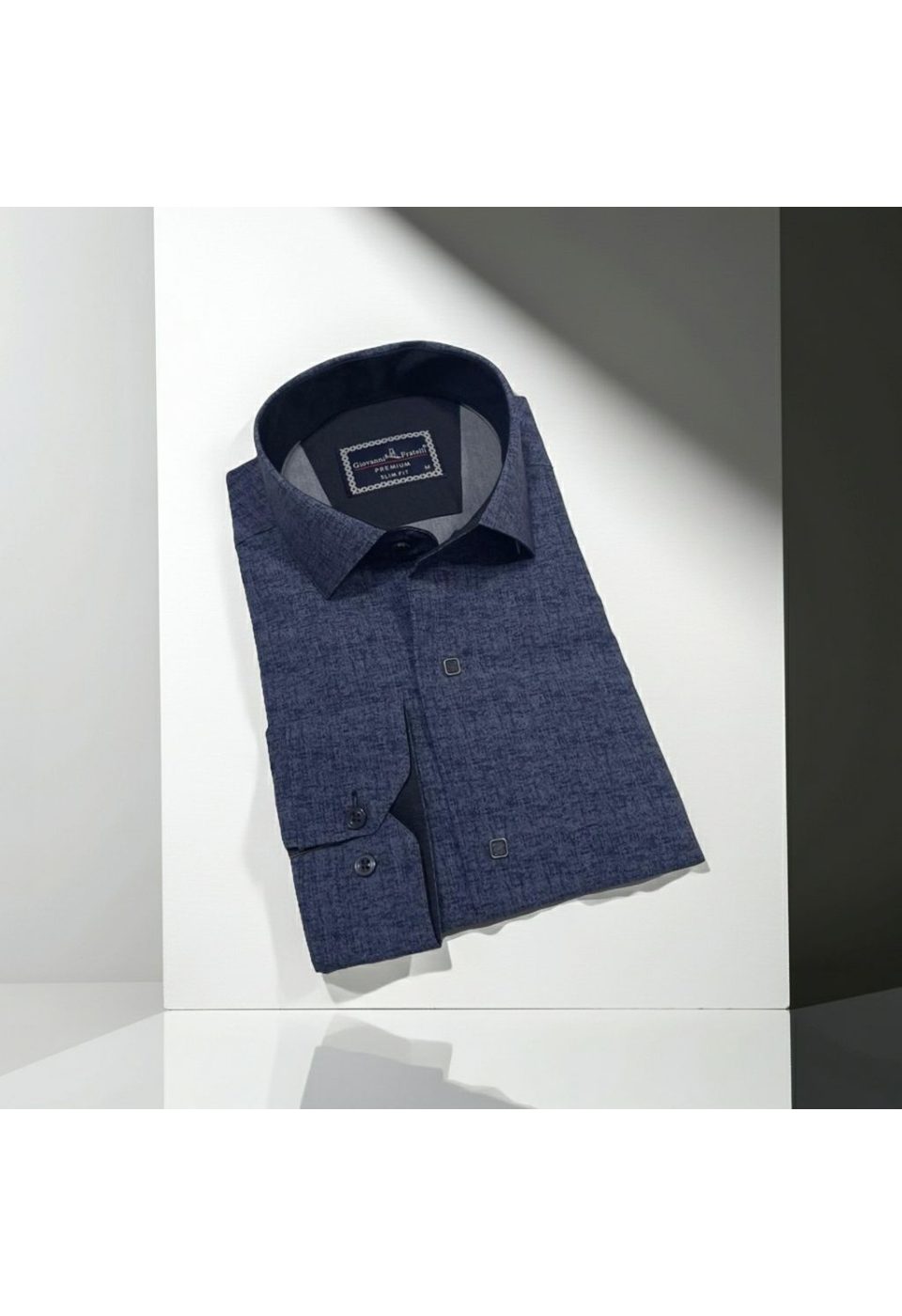 Slim Fit Uzun Kol Desenli Erkek Gömlek 3GMK312471001 - Giovanni Fratelli