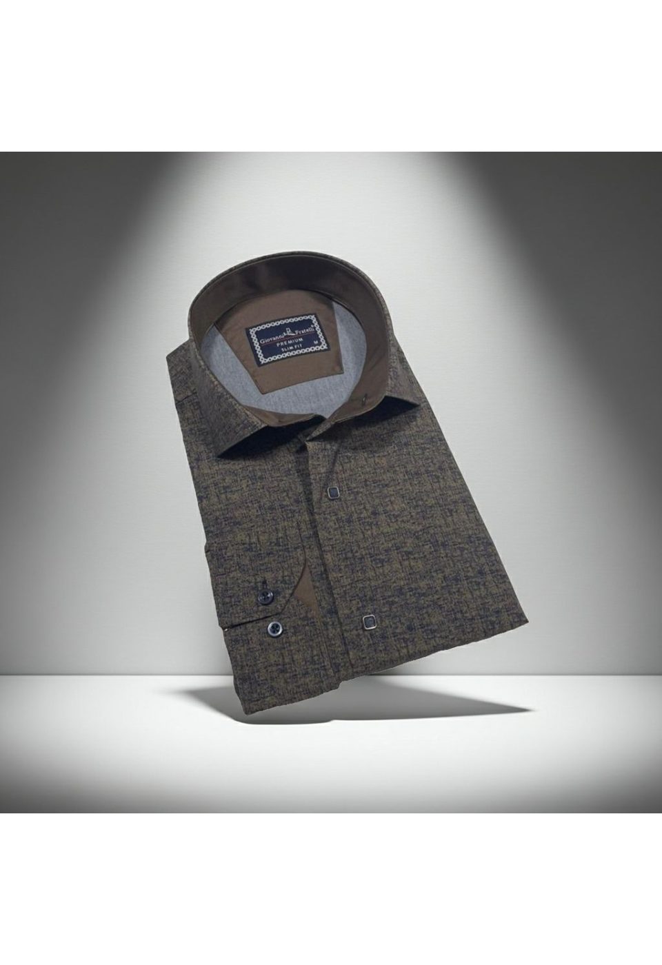 Slim Fit Uzun Kol Desenli Erkek Gömlek 3GMK312471003 - Giovanni Fratelli