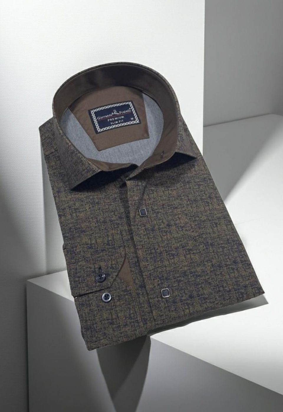 Slim Fit Uzun Kol Desenli Erkek Gömlek 3GMK312471003 Slim Fit Uzun Kol Desenli Erkek Gömlek 3GMK312471003