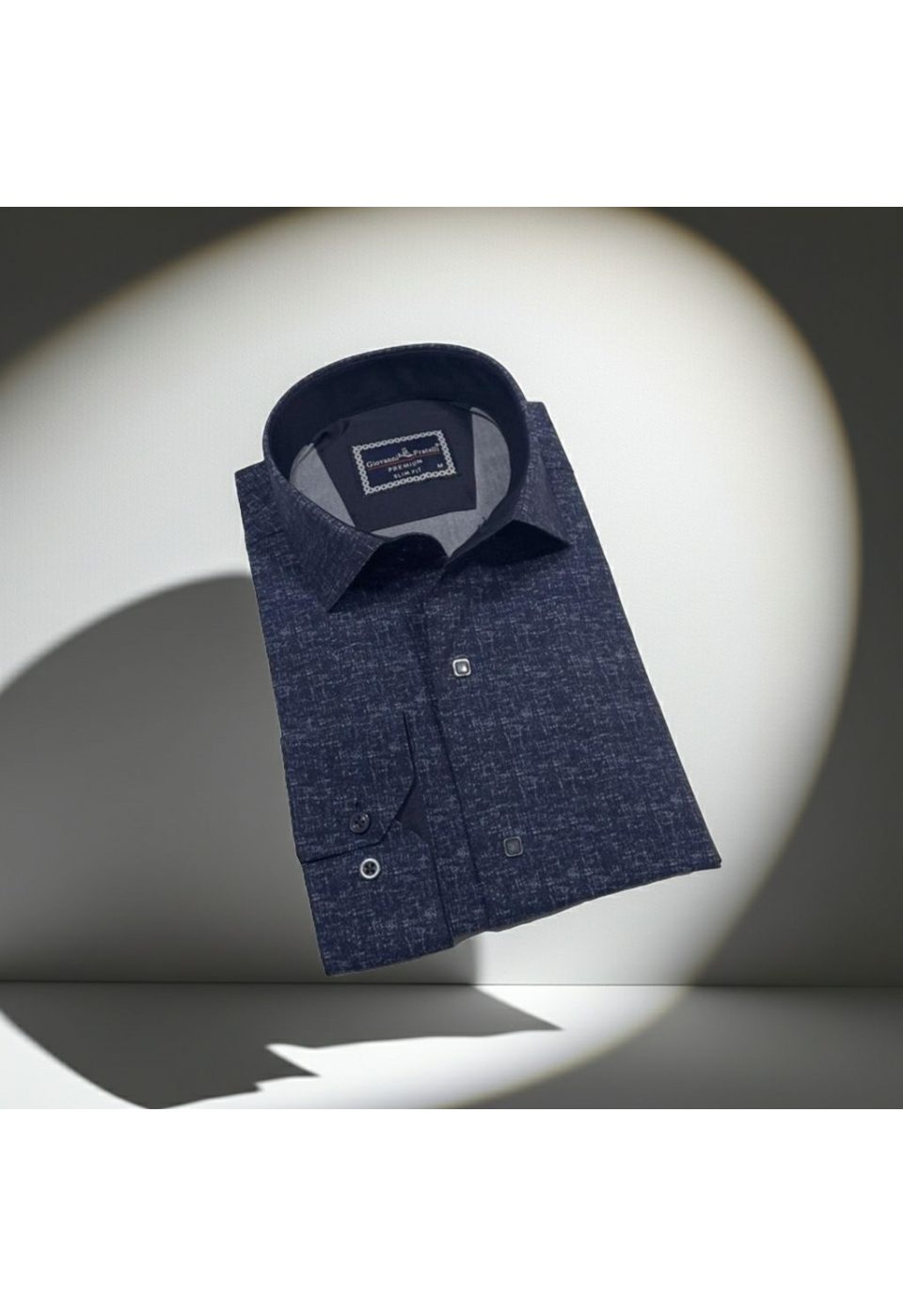 Slim Fit Uzun Kol Desenli Erkek Gömlek 3GMK312471004 - Giovanni Fratelli