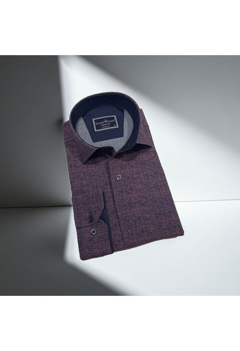 Slim Fit Uzun Kol Desenli Erkek Gömlek 3GMK312471005 - Giovanni Fratelli