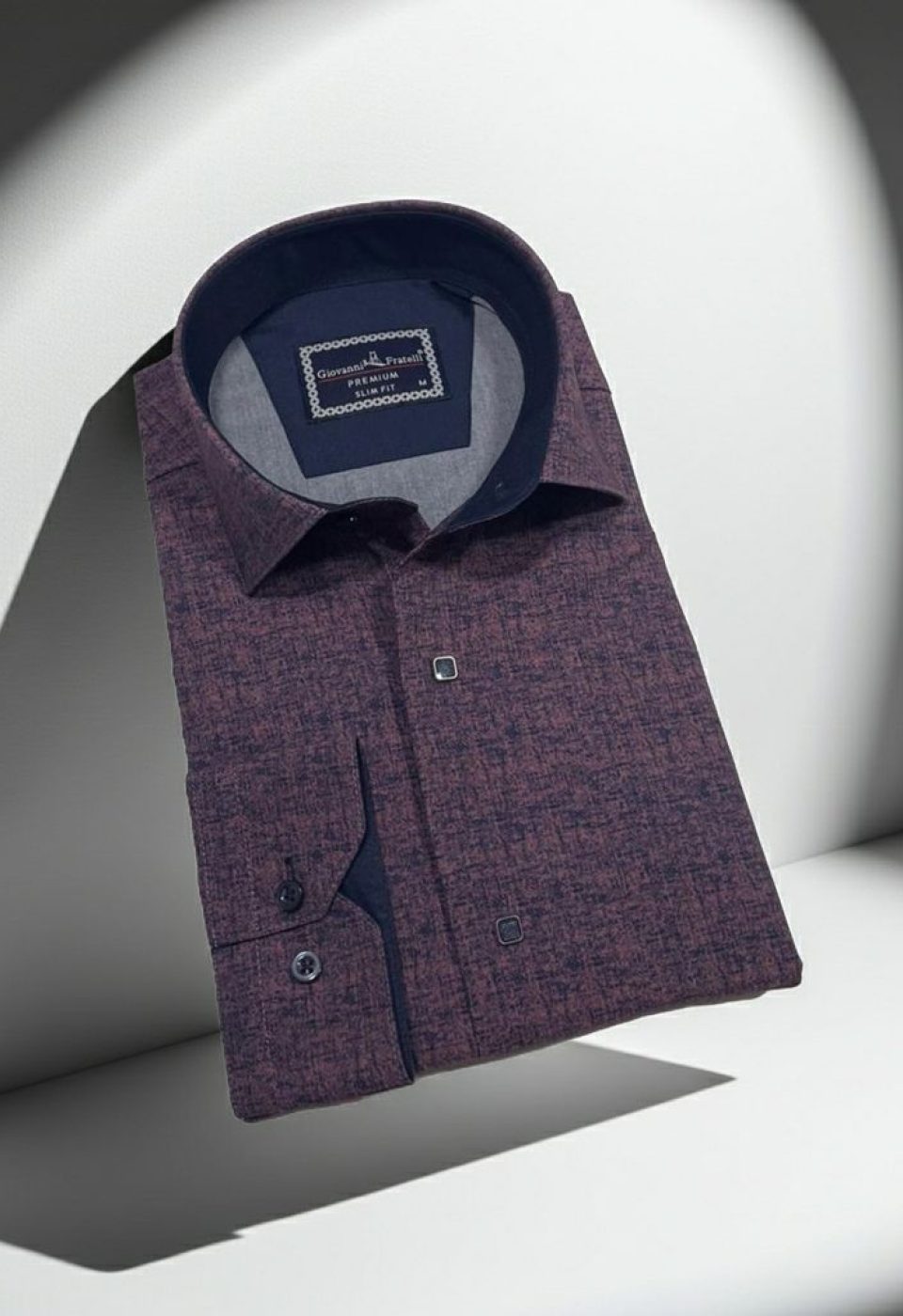Slim Fit Uzun Kol Desenli Erkek Gömlek 3GMK312471005 Slim Fit Uzun Kol Desenli Erkek Gömlek 3GMK312471005