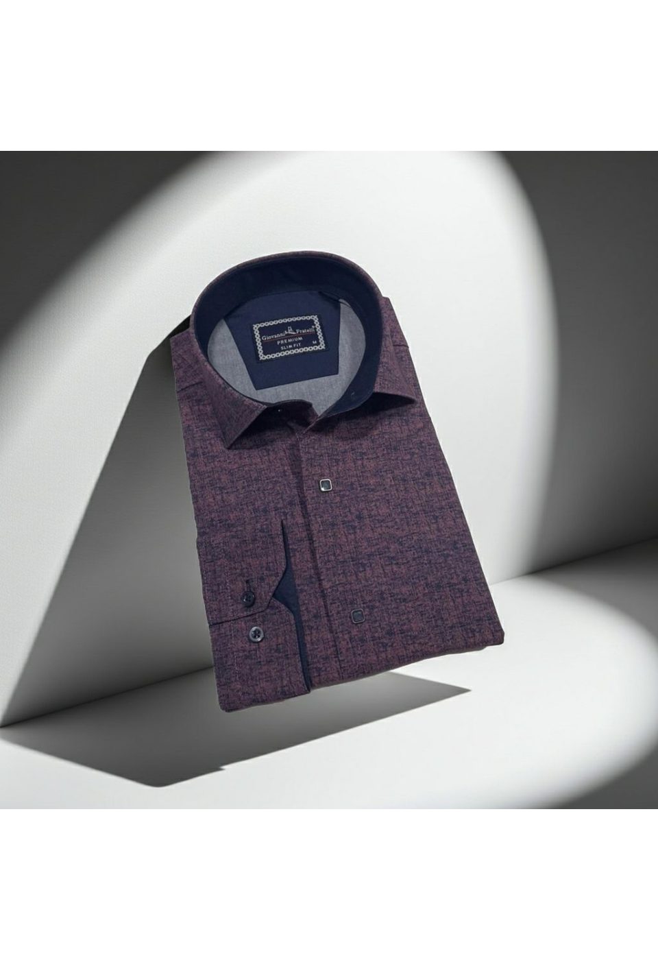 Slim Fit Uzun Kol Desenli Erkek Gömlek 3GMK312471005 - Giovanni Fratelli