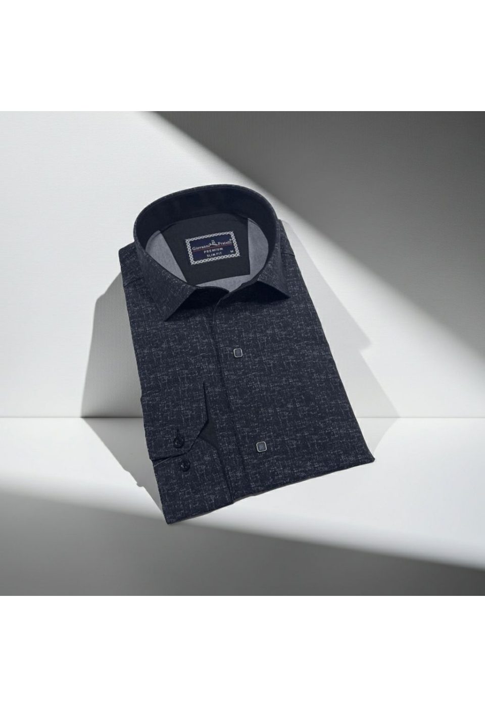 2471 CR KOT 006 Slim Fit Uzun Kol Desenli Erkek Gömlek 3GMK312471006 - Giovanni Fratelli