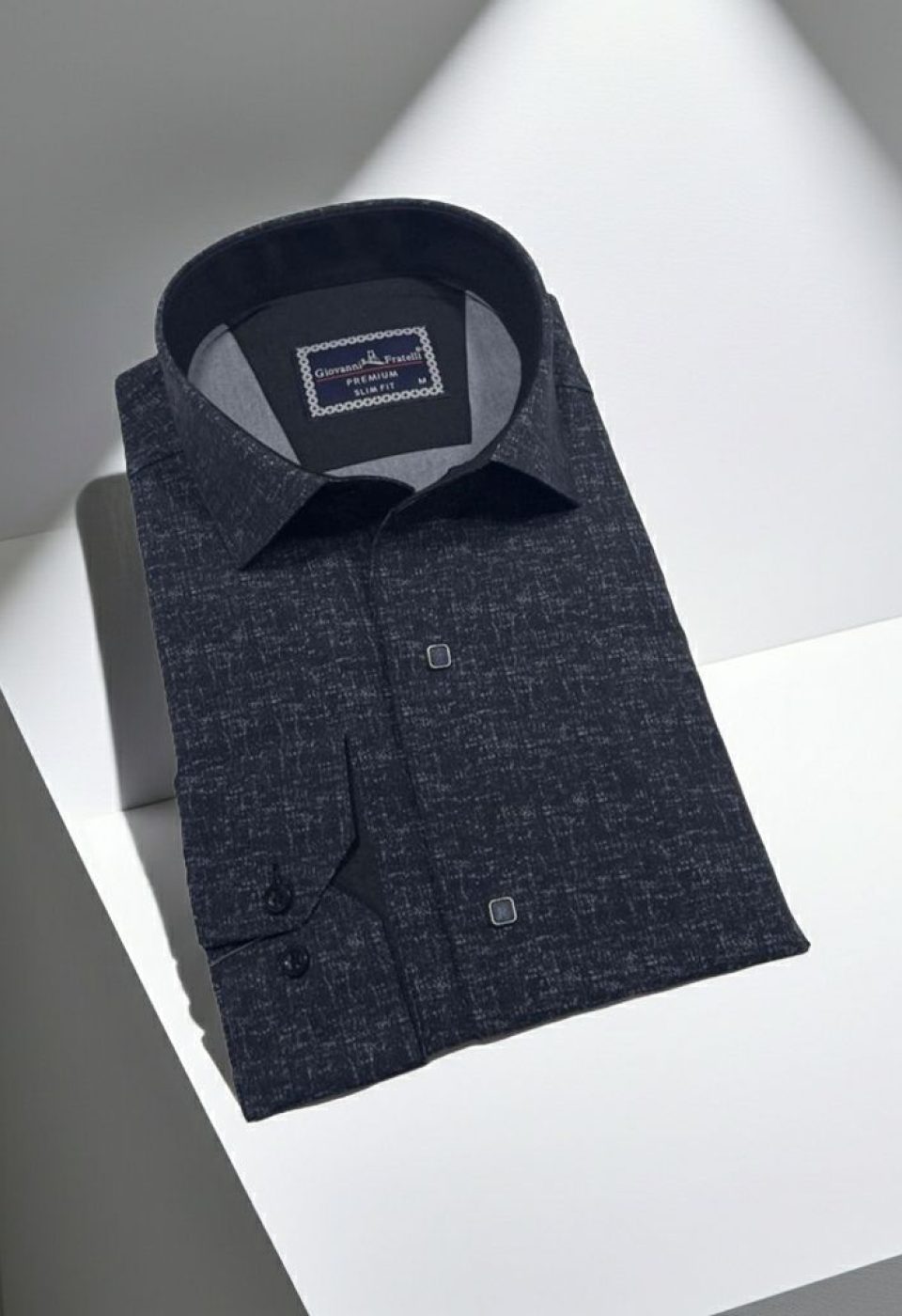 2471 CR KOT 006 Slim Fit Uzun Kol Desenli Erkek Gömlek 3GMK312471006 - Giovanni Fratelli
