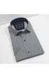 Slim Fit Kısa Kol Desenli Saten Erkek Gömlek 3GMK312787001