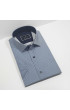 Slim Fit Kısa Kol Desenli Saten Erkek Gömlek 3GMK312787002