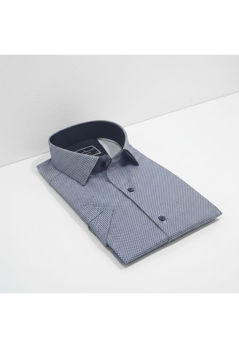 Slim Fit Kısa Kol Desenli Saten Erkek Gömlek 3GMK312787004 - Giovanni Fratelli