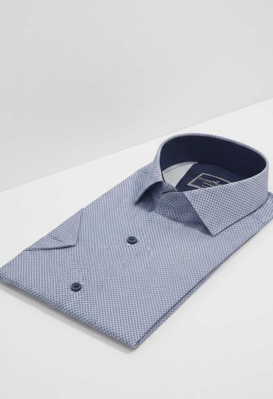 Slim Fit Kısa Kol Desenli Saten Erkek Gömlek 3GMK312787005 - Giovanni Fratelli