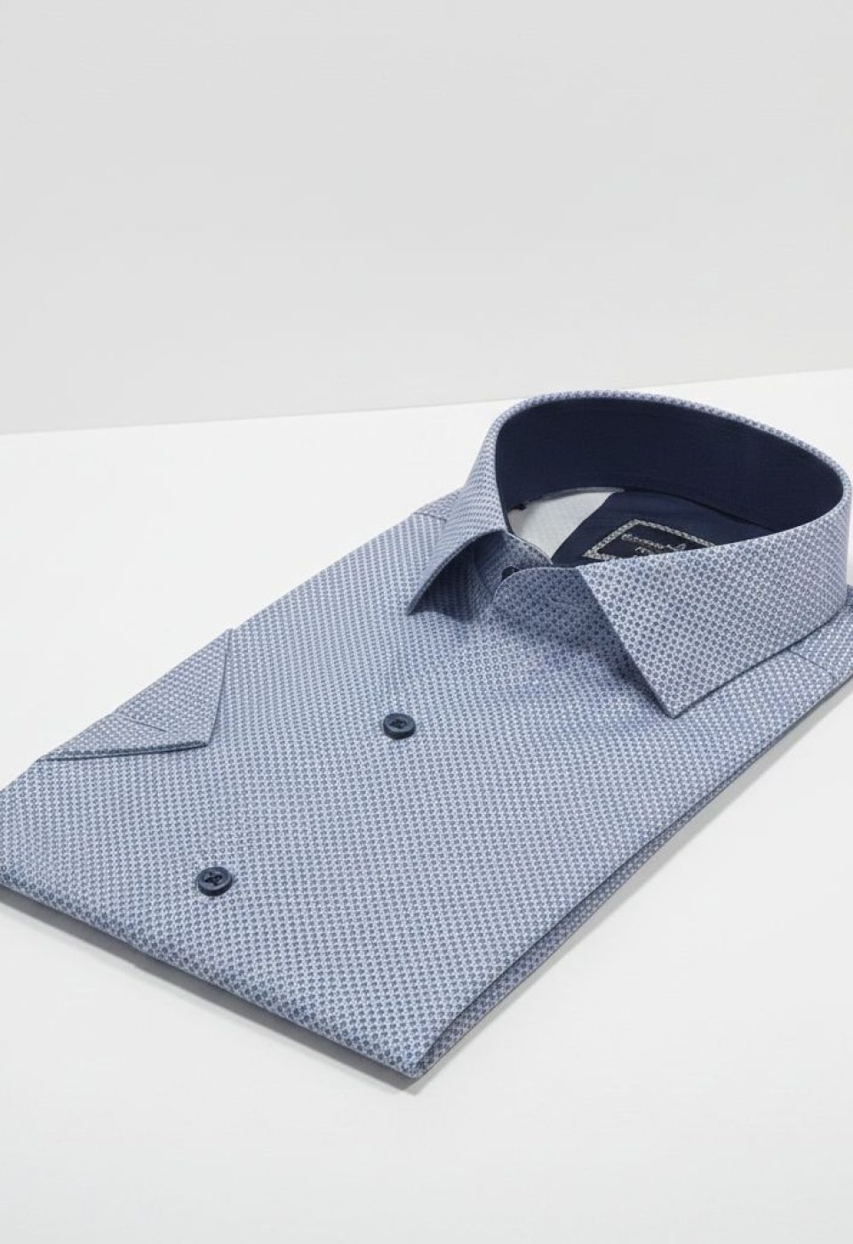 Slim Fit Kısa Kol Desenli Saten Erkek Gömlek 3GMK312787005 - Giovanni Fratelli