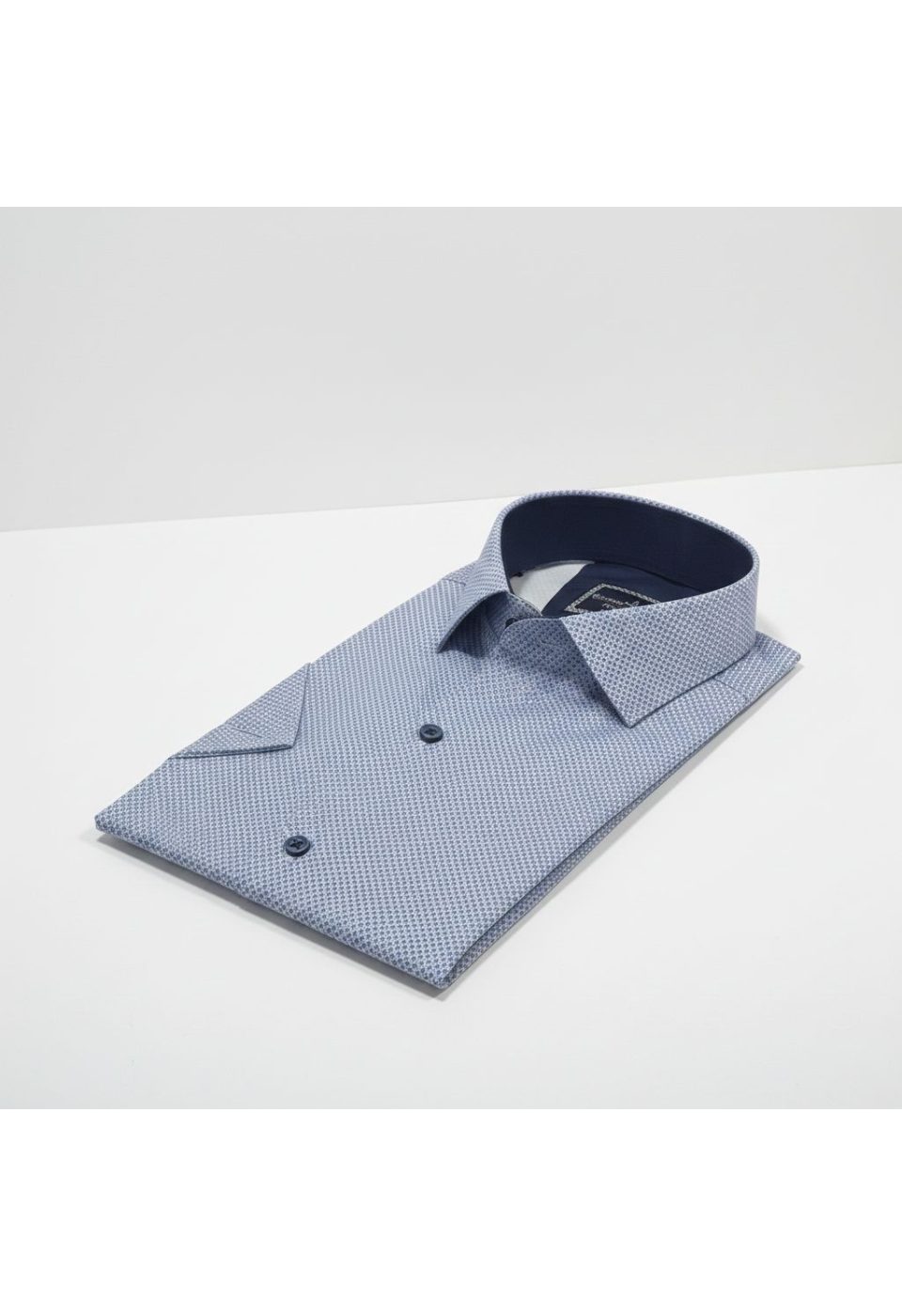Slim Fit Kısa Kol Desenli Saten Erkek Gömlek 3GMK312787005 - Giovanni Fratelli