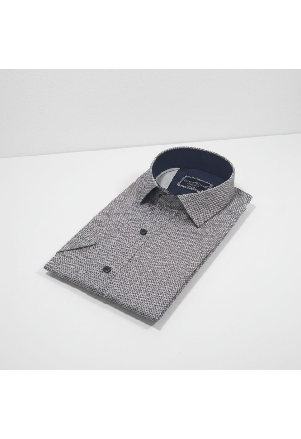 Slim Fit Kısa Kol Desenli Saten Erkek Gömlek 3GMK312787006 - Giovanni Fratelli