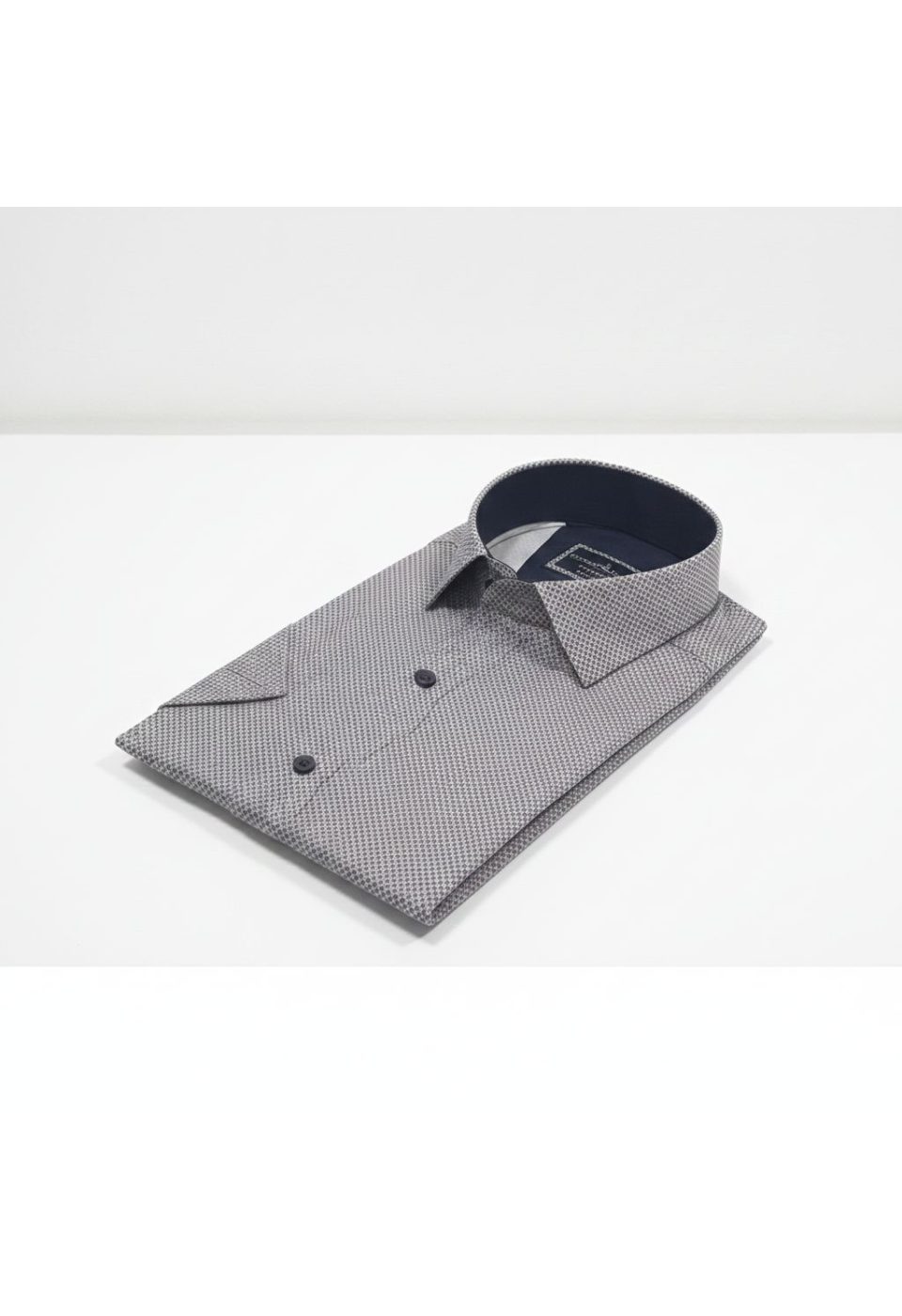 Slim Fit Kısa Kol Desenli Saten Erkek Gömlek 3GMK312787006 - Giovanni Fratelli