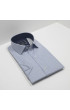 Slim Fit Kısa Kol Desenli Saten Erkek Gömlek 3GMK312788001