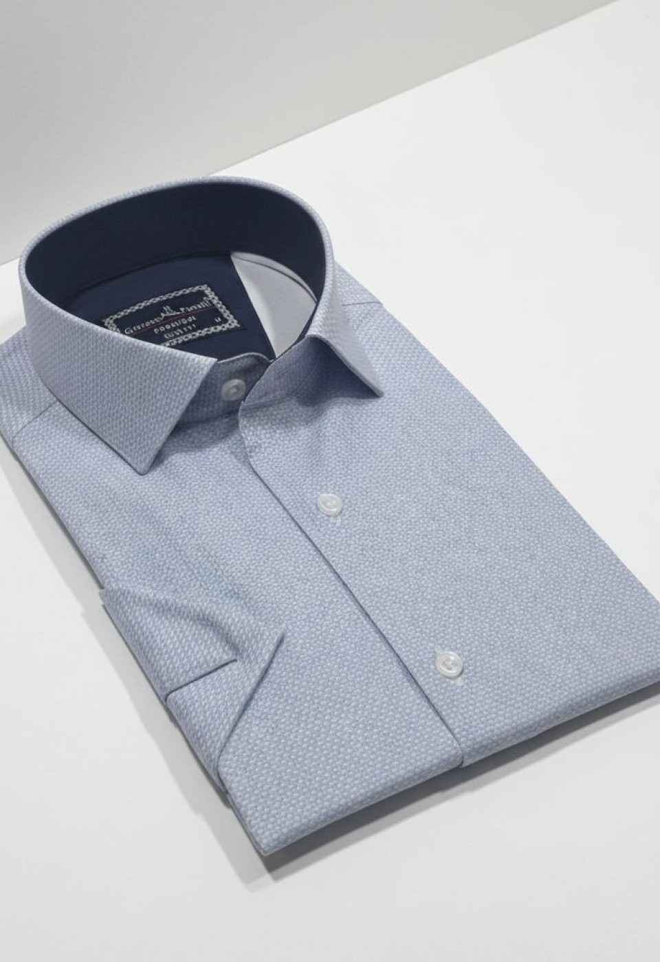 2788 CR K SATIN 001 Slim Fit Kısa Kol Desenli Saten Erkek Gömlek 3GMK312788001 - Giovanni Fratelli
