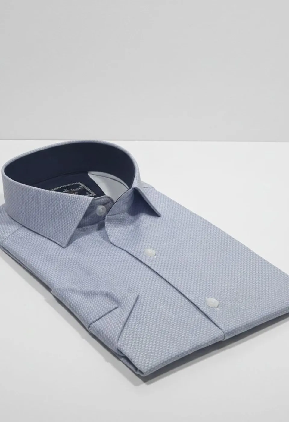 Slim Fit Kısa Kol Desenli Saten Erkek Gömlek 3GMK312788001 - Giovanni Fratelli
