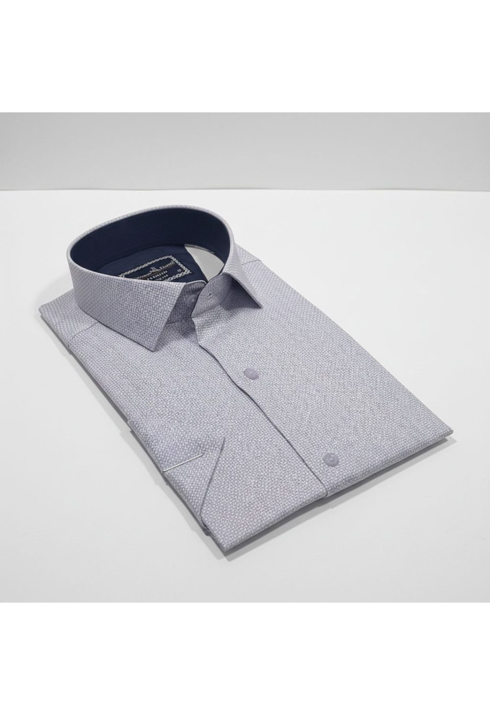 2788 CR K SATIN 002 Slim Fit Kısa Kol Desenli Saten Erkek Gömlek 3GMK312788002 - Giovanni Fratelli