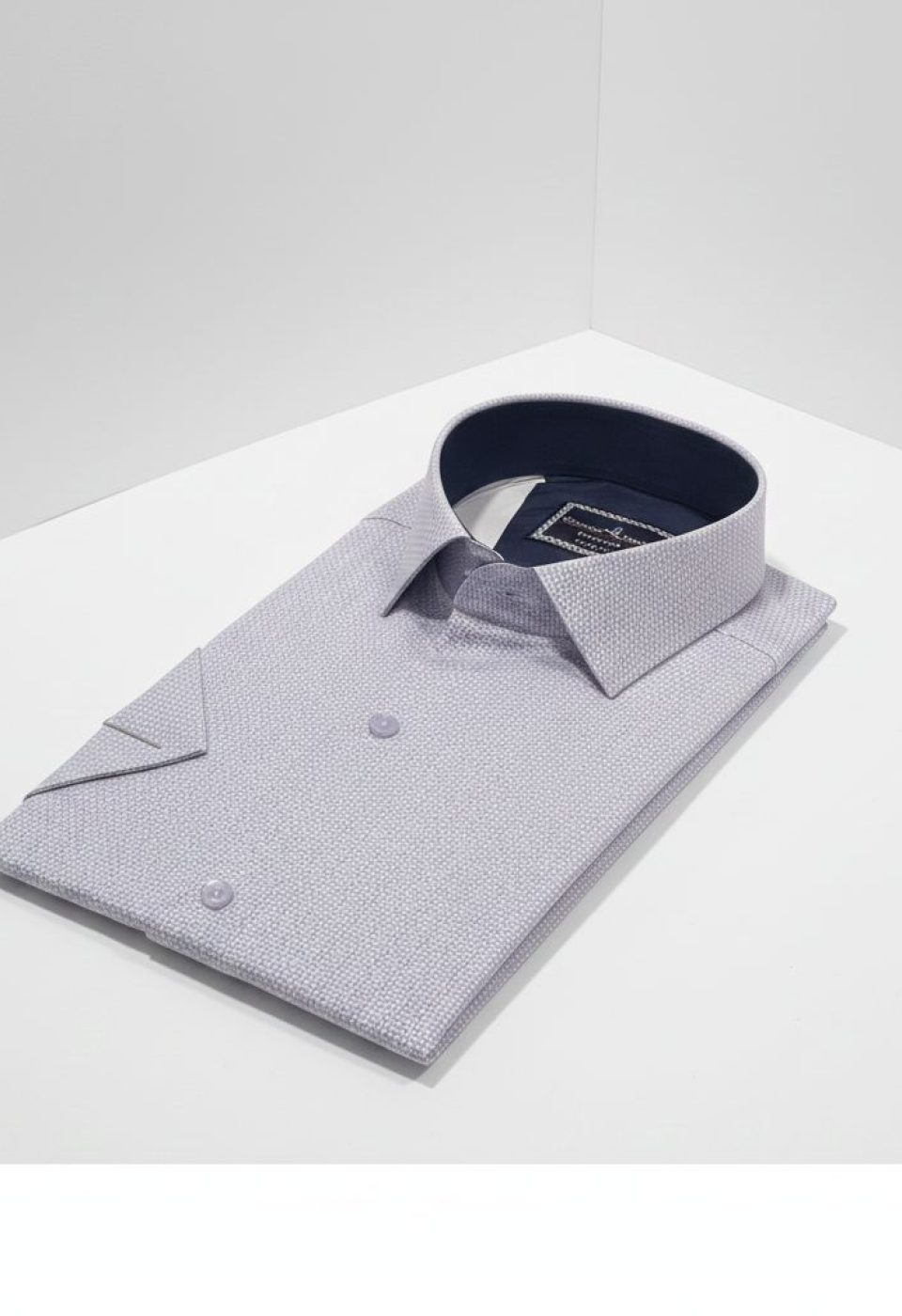 2788 CR K SATIN 002 Slim Fit Kısa Kol Desenli Saten Erkek Gömlek 3GMK312788002 - Giovanni Fratelli