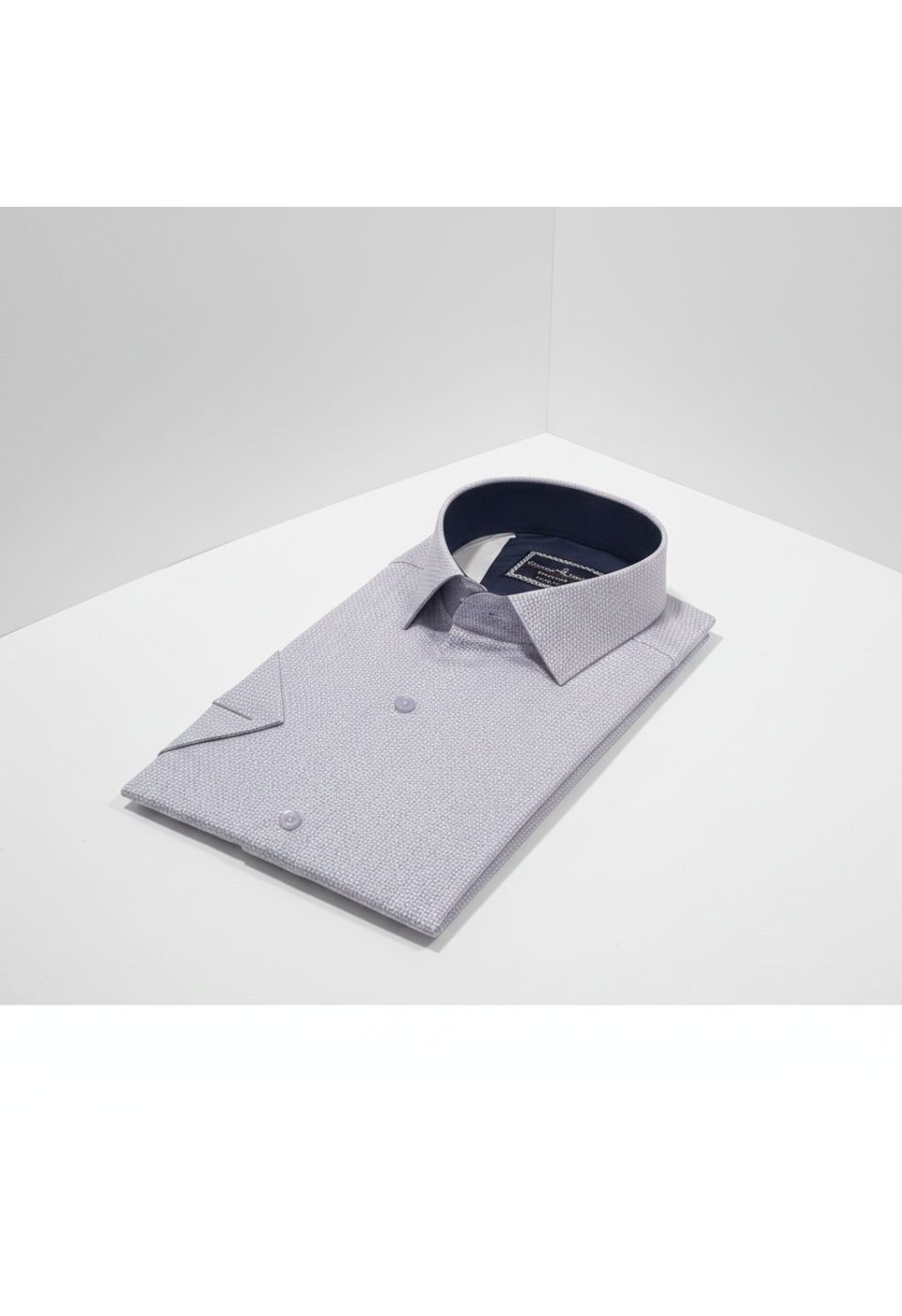 2788 CR K SATIN 002 Slim Fit Kısa Kol Desenli Saten Erkek Gömlek 3GMK312788002 - Giovanni Fratelli