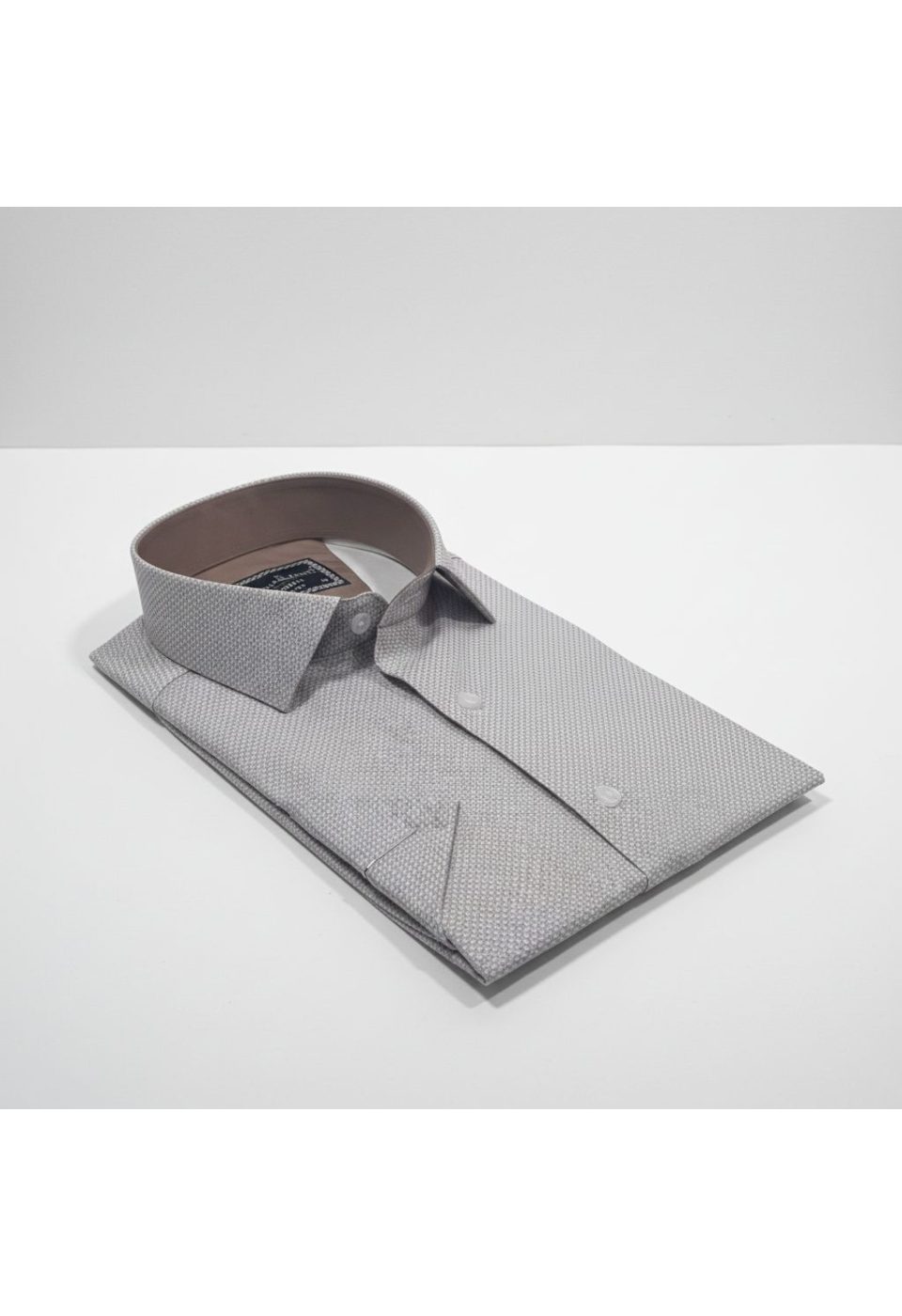 2788 CR K SATIN 003 Slim Fit Kısa Kol Desenli Saten Erkek Gömlek 3GMK312788003 - Giovanni Fratelli