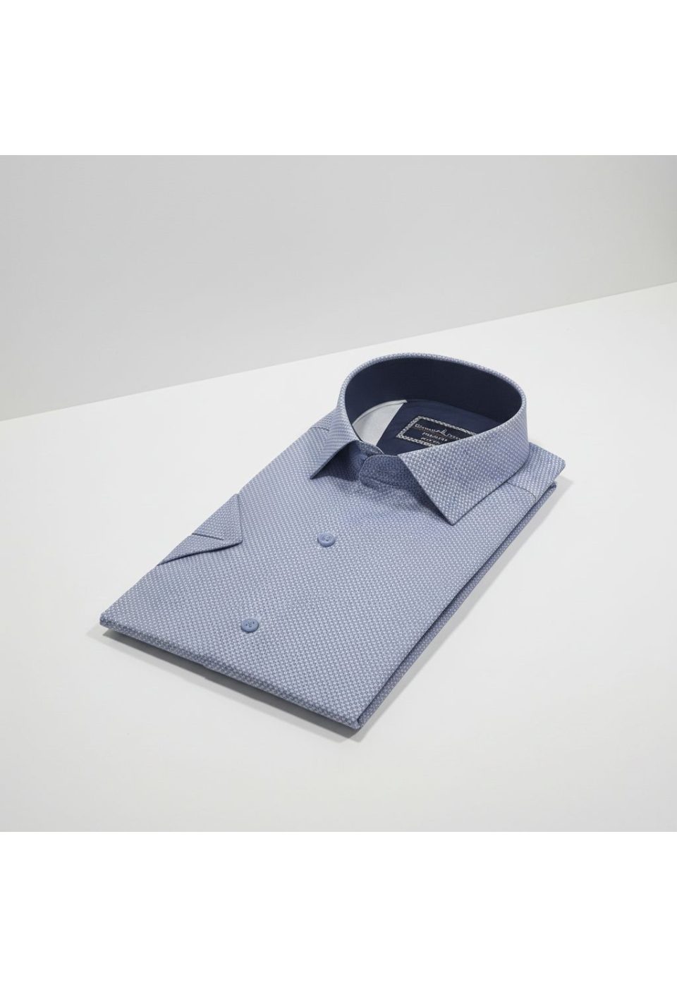 2788 CR K SATIN 004 Slim Fit Kısa Kol Desenli Saten Erkek Gömlek 3GMK312788004 - Giovanni Fratelli