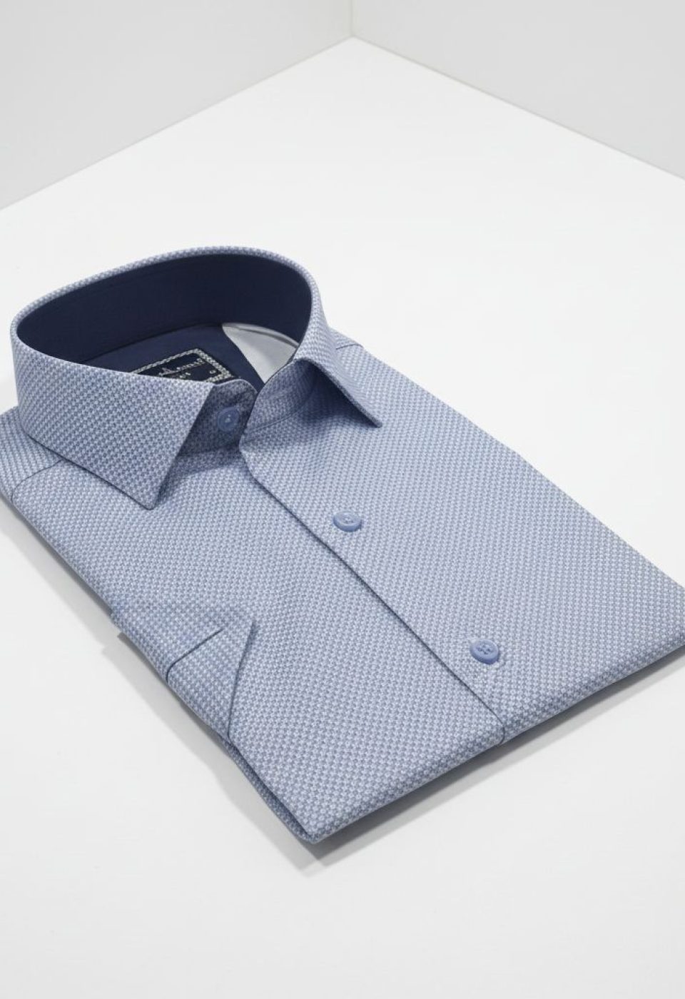 2788 CR K SATIN 004 Slim Fit Kısa Kol Desenli Saten Erkek Gömlek 3GMK312788004 - Giovanni Fratelli