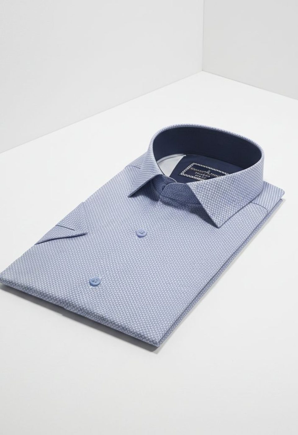 2788 CR K SATIN 004 Slim Fit Kısa Kol Desenli Saten Erkek Gömlek 3GMK312788004 - Giovanni Fratelli