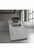 Slim Fit Kısa Kol Desenli Saten Erkek Gömlek 3GMK312788007