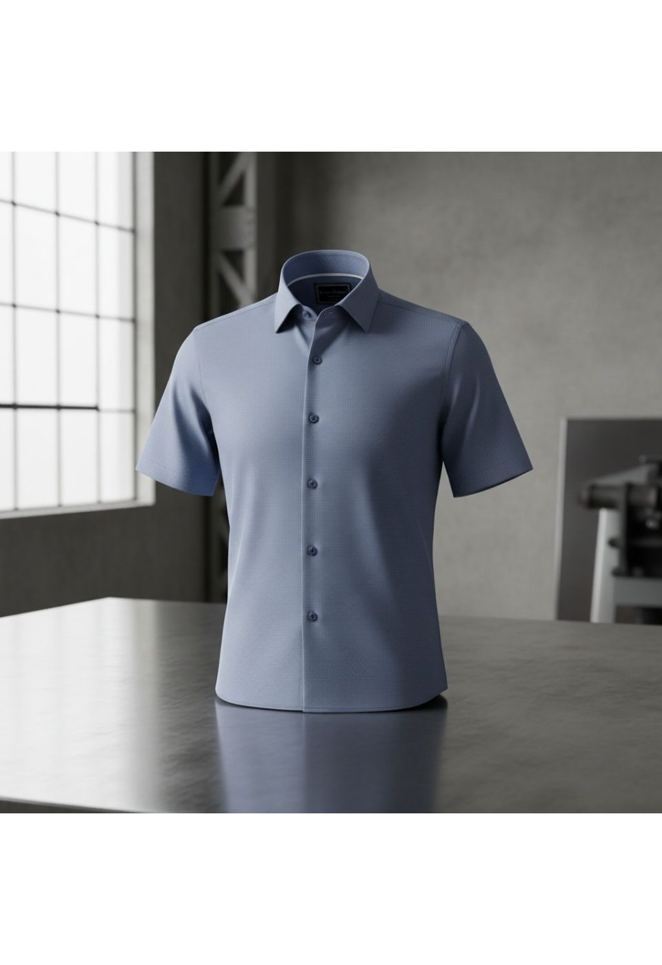 2789 CR K SATIN 001 Slim Fit Kısa Kol Desenli Saten Erkek Gömlek 3GMK312789001 - Giovanni Fratelli
