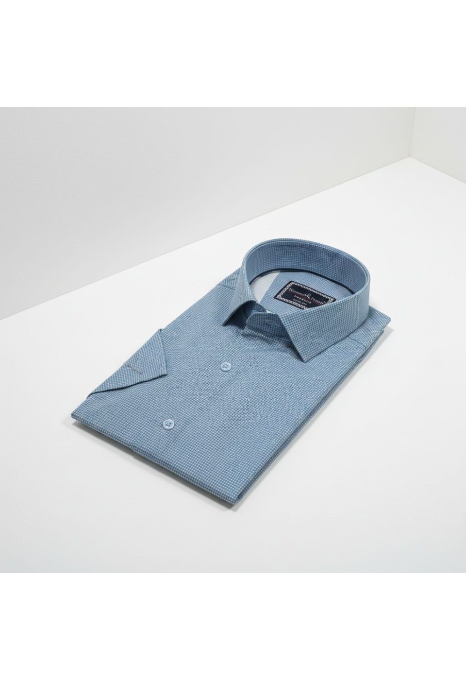 2789 CR K SATIN 002 Slim Fit Kısa Kol Desenli Saten Erkek Gömlek 3GMK312789002 - Giovanni Fratelli