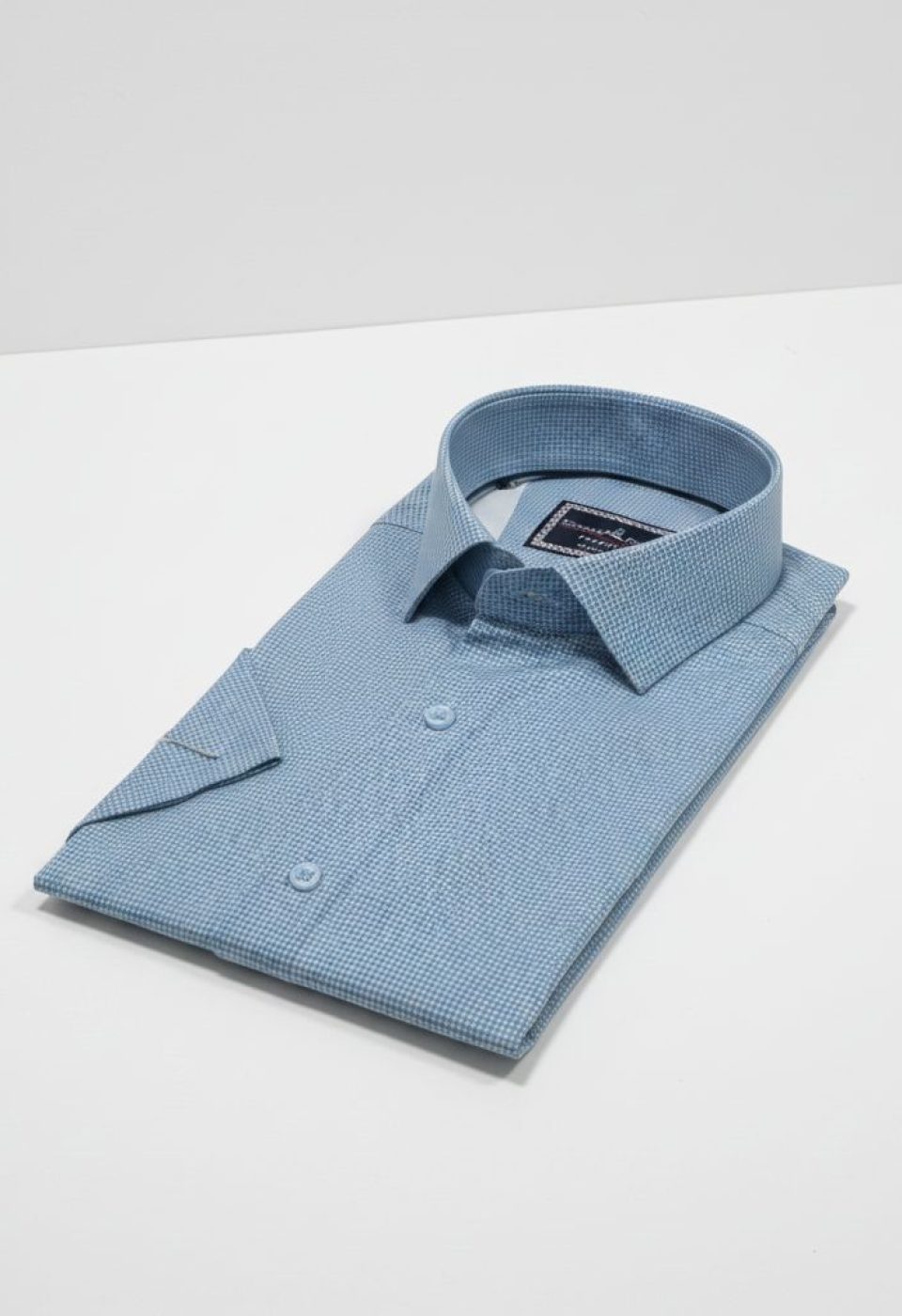 2789 CR K SATIN 002 Slim Fit Kısa Kol Desenli Saten Erkek Gömlek 3GMK312789002 - Giovanni Fratelli