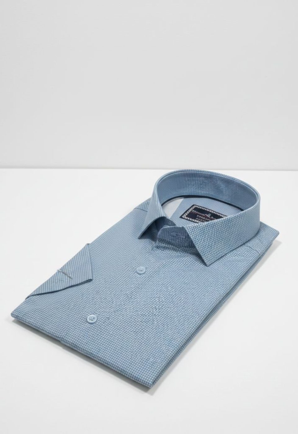 2789 CR K SATIN 002 Slim Fit Kısa Kol Desenli Saten Erkek Gömlek 3GMK312789002 - Giovanni Fratelli