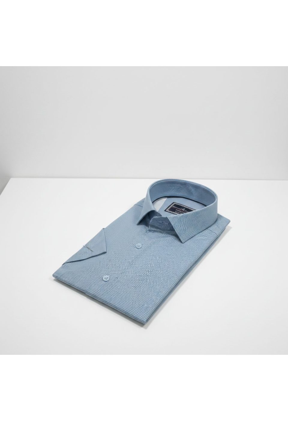 2789 CR K SATIN 002 Slim Fit Kısa Kol Desenli Saten Erkek Gömlek 3GMK312789002 - Giovanni Fratelli