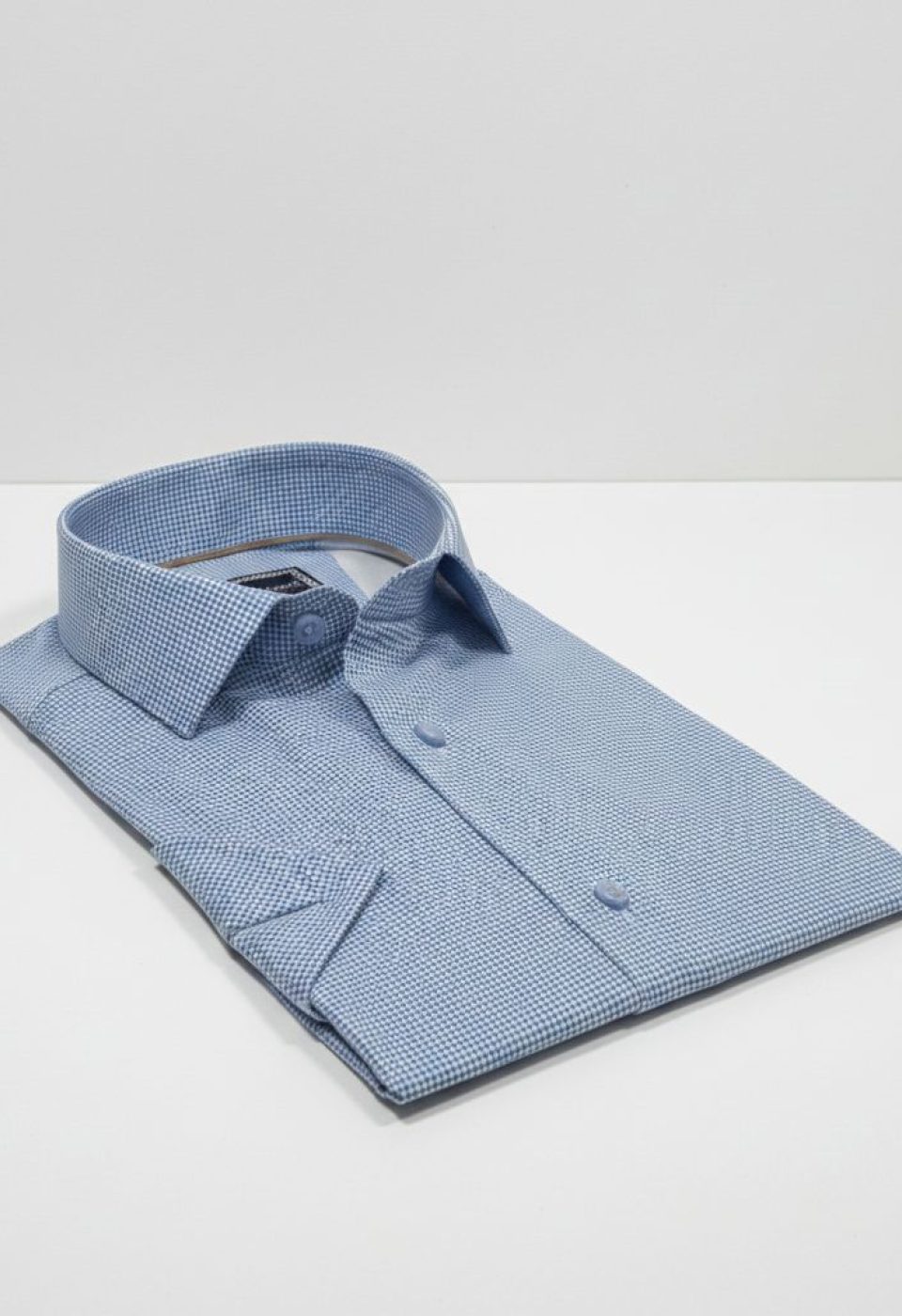 2789 CR K SATIN 005 Slim Fit Kısa Kol Desenli Saten Erkek Gömlek 3GMK312789005 - Giovanni Fratelli