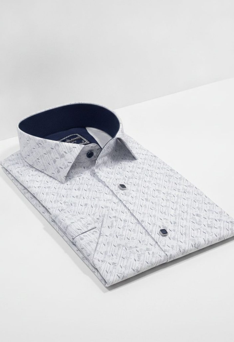 Slim Fit Kısa Kol Desenli Erkek Gömlek 3GMK312791001 - Giovanni Fratelli
